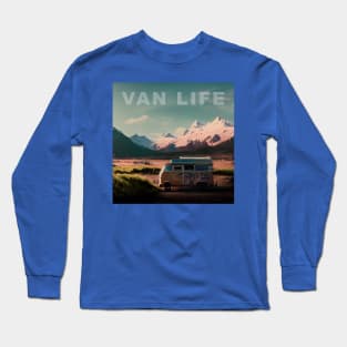 Van Life Camper RV Outdoors in Nature Long Sleeve T-Shirt